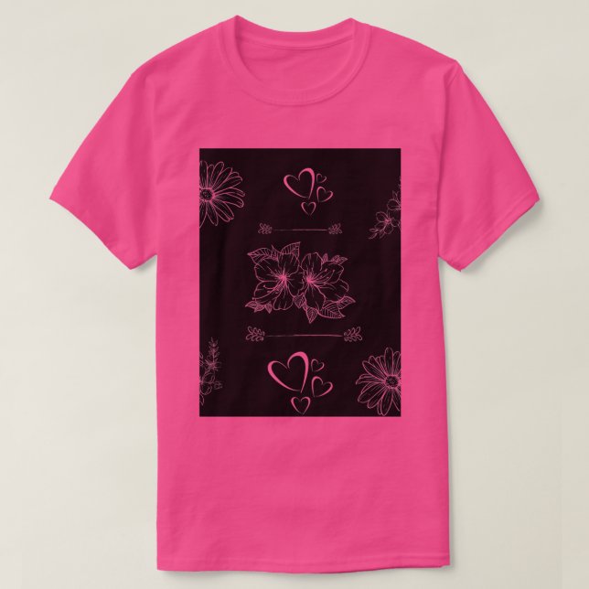 Floral bloom for sombre attitude T-Shirt (Design Front)