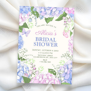 Floral bloom garden bridal shower invitation