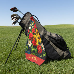 Floral Bloom Golf Towel