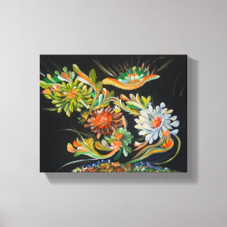 Floral Bloom - Om Canvas Painting