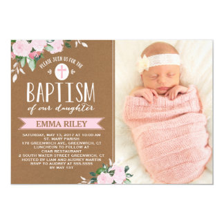 baby girl baptism invitations