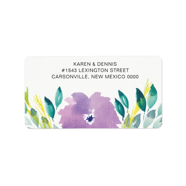 Floral Blossom Address Label (Front)