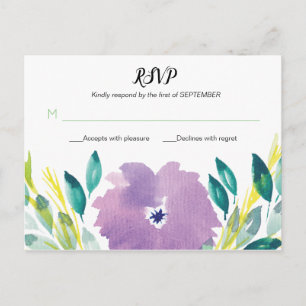 Floral Blossom RSVP Postcard