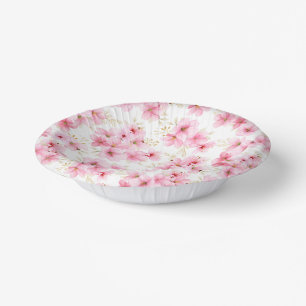 Floral Blossoms Print Paper Plate