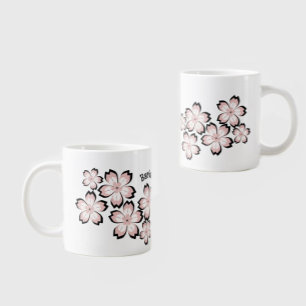 Floral blossoom large coffee mug
