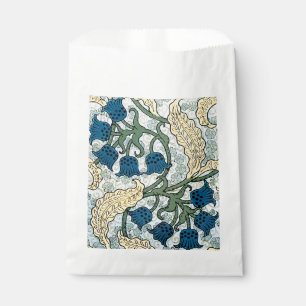 Floral Blue Flowers Lily Valley Repeating Favour Bags