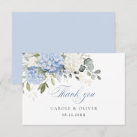 Floral Blue White Hydrangea Greenery Wedding