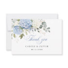 Floral Blue White Hydrangea Greenery Wedding