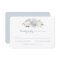 Floral Blue White Hydrangea Wedding RSVP