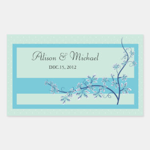 Floral Bluek -Wedding Seal