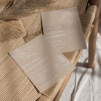 Floral Blush Boho Chic Neutral Wedding