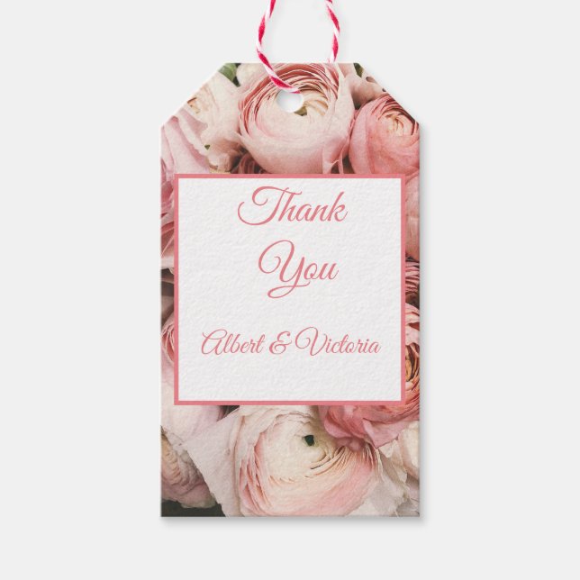 Floral Blush Gift Tags (Front)
