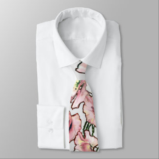 Floral-blush Necktie |Trendy Floral Wedding Tie