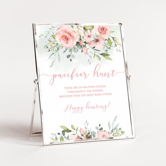 Floral blush Pacifier hunt game Poster (Creator Uploaded)