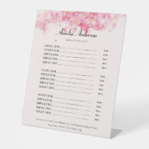 Floral Blush Pink Makeup Hair Stylist Price List