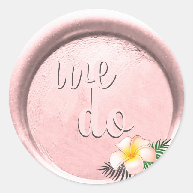 *~* Floral Blush PinK Wax Seal Wedding (Front)