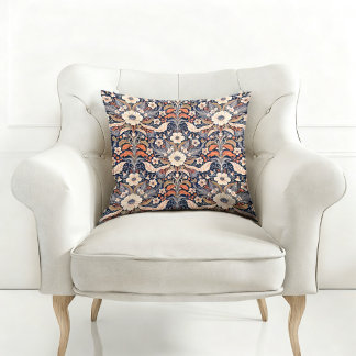 FLORAL BOHEMIAN VINTAGE PATTERNED THROW PILLOW