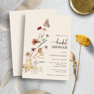 Floral Boho Bridal Shower Invitation