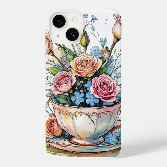 Floral boho phonecase Case-Mate iPhone case (Back)