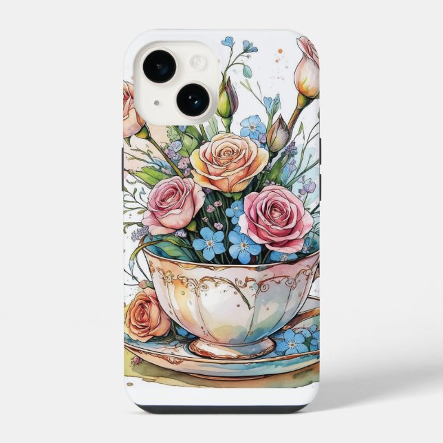 Floral boho phonecase iPhone case (Back)