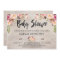 Floral Boho Rustic Baby Shower Invitation