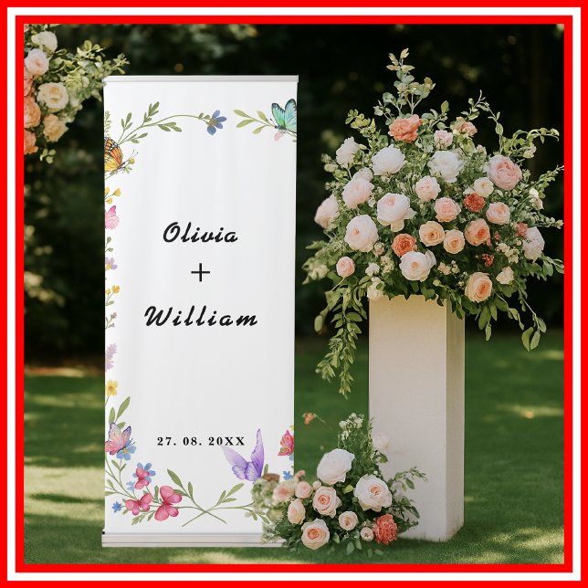 Floral Boho Wildflowers Wedding Welcome Sign (Creator Uploaded)