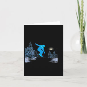 Floral Boo Ghost Night Girl Halloween Fall Spooky Card