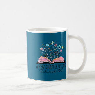 Floral Book A New Chapter Begins Retired 2026 Reti Coffee Mug