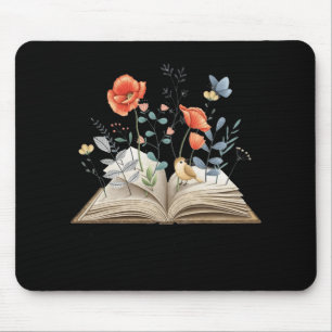 Floral Book A New Chapter Begins Retired Teacher R Mouse Mat