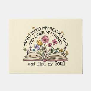 Floral Book Lover Doormat