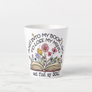 Floral Book Lover Latte Mug