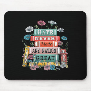 Floral Books Flower Anti Trump Democrat President Mouse Mat
