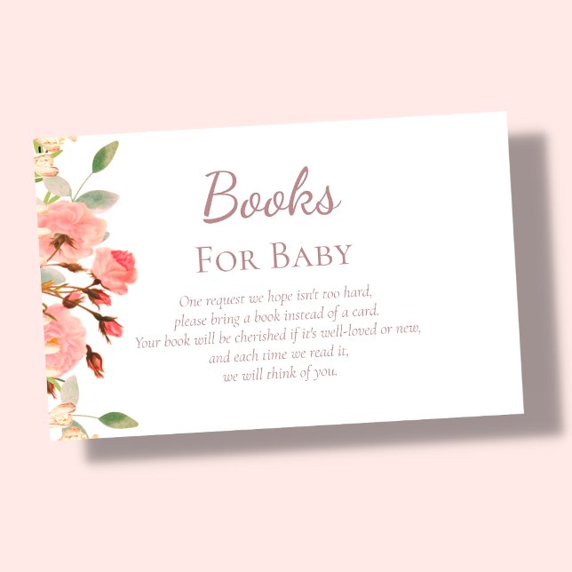 Floral | Books For Baby |  Enclosure Card (Creator Uploaded)
