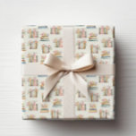 Floral Books Wrapping Paper<br><div class="desc">Wrap your gifts in the enchanting beauty of our wrapping paper, adorned with a whimsical pattern of books and wildflowers. This paper beautifully wraps any gift, making each presentation as delightful as the collection.</div>