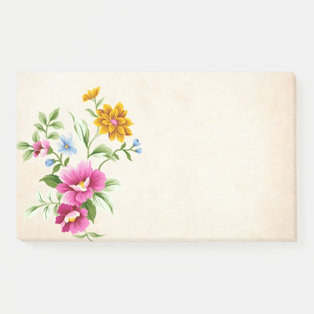 Floral Border 3 Post-it Notes (Front)