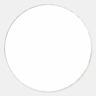 Floral Border Round Sticker D4