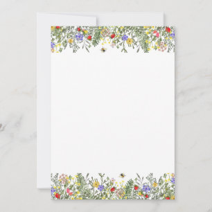 Floral Border Summer Spring Invitation