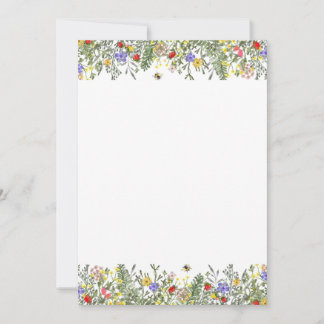 Floral Border Summer Spring Invitation