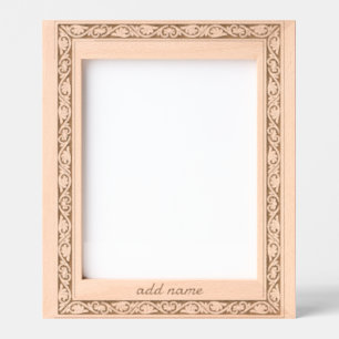 Floral Borders Anniversary Engraved frame