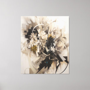 Floral Botanical Abstract Art     Canvas Print