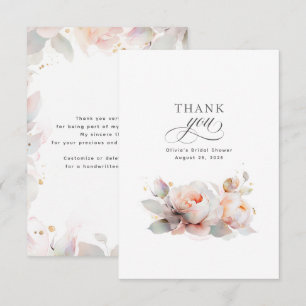 Floral Botanical Bridal Shower Thank You