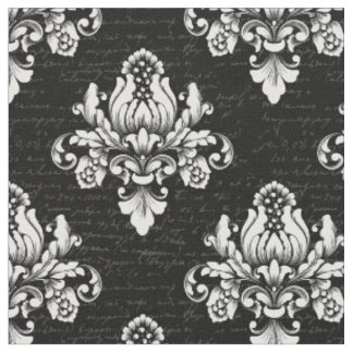 floral botanical damask ornate intricate antique fabric