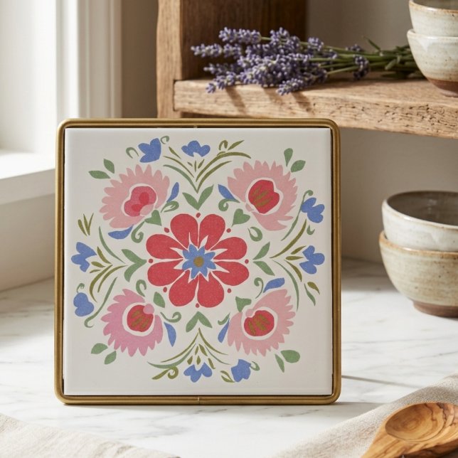Floral Botanical Decorative Garden Flowers Tile (Floral Botanical Decorative Garden Flowers Ceramic Tile
)