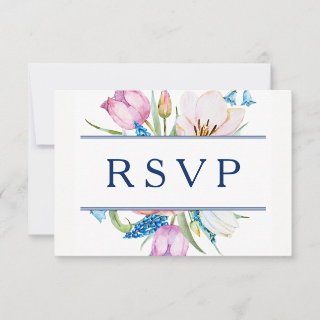 Floral Botanical RSVP Card (Front)