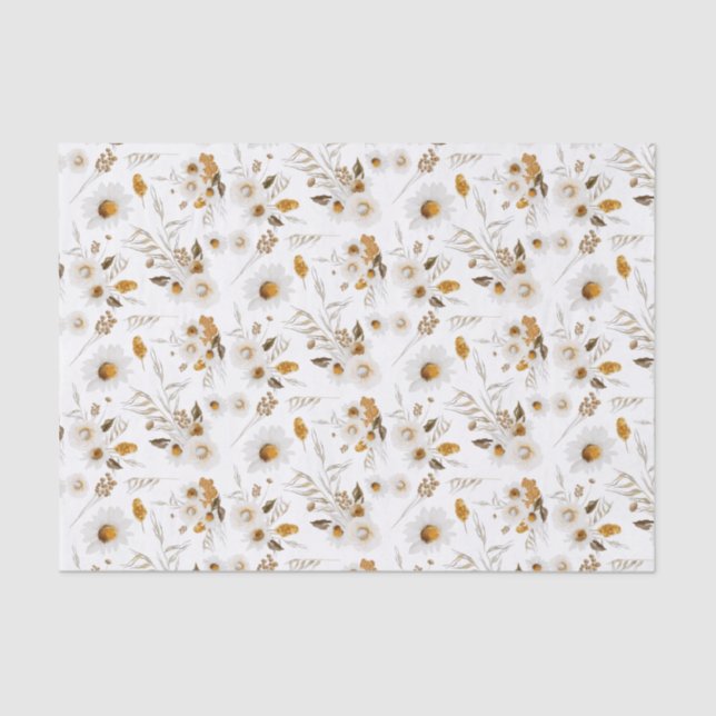 Floral Botanical Tissue Paper  (Front)