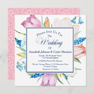 Floral Botanical Wedding Invitation