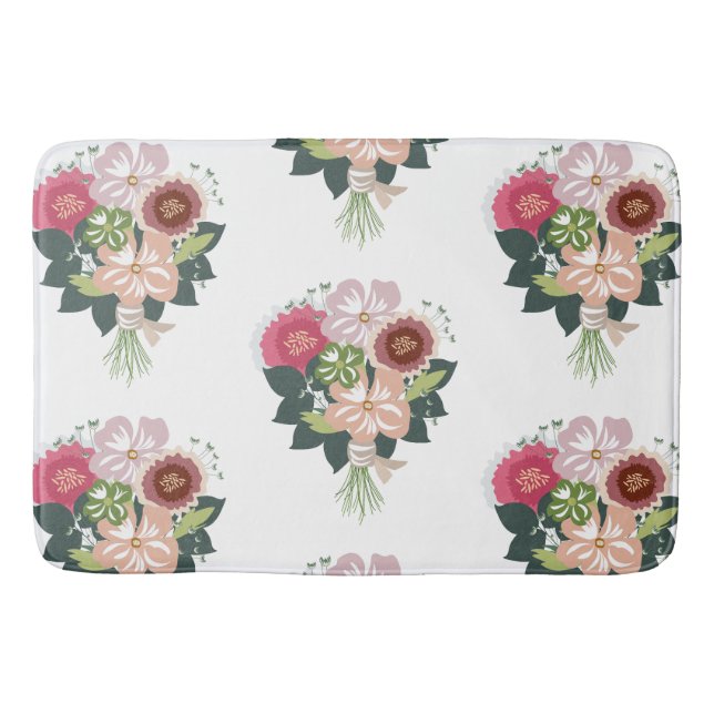 Floral Bouquet Bath Mat (Front)
