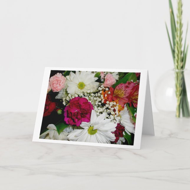 Floral Bouquet Blank Card (Front)