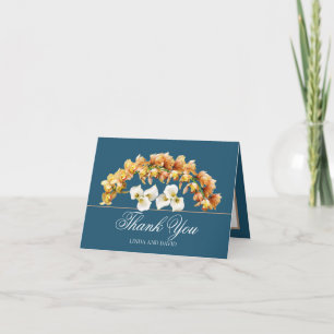 Floral Bouquet Botanical Flower Wedding Thank You