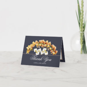 Floral Bouquet Botanical Flower Wedding Thank You 